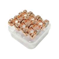 12 Pack Newest Water Plating Rose Gold Color Neodymium Push Pin Magnets Fridge Metal Magnetic Whiteboard Magnet Pin