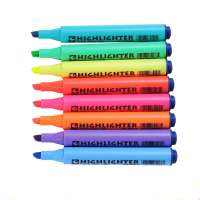 STA 8 Colors Fluorescent Highlighter Pens for Paper DIY Drawing Marker Pen for School Office Supplies Stationery