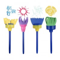 25 pcs Kids Art & Craft Painting Drawing Tools Sponge Brush Set Fun Kits