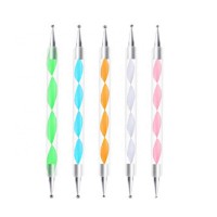 5PCS/Set  Double Head Point Drill Crayon Pen Nail Point Drill Art Brushes