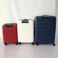 Colorful customized logo PC trolley luggage set