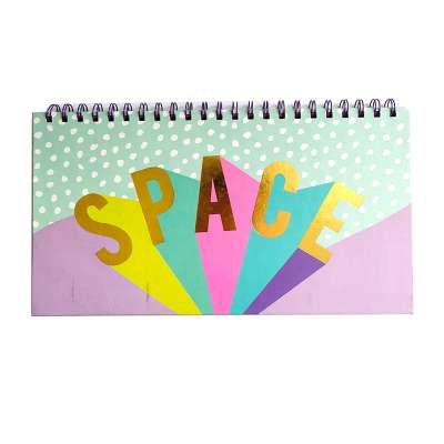 Wholesale rainbow printing custom planner notepads daily diary organizer planner large agenda week planner